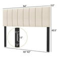 thumbnail image 5 of Kadyn Headboards,Bedroom Headboard, Linen Upholstered Headboard with Solid Wood Legs and Adjustable Width-Beige, 5 of 8