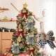 thumbnail image 2 of Decoraciones de Árbol de Navidad Arco a Ajedrez Corona de Navidad Festival de Arco Artesanías de Bricolaje Árbol de Navidad Top Decoración de Boda Árbol de Navidad Topper, 2 of 2
