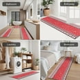 thumbnail image 5 of Red Christmas Striped Pattern Kitchen Rugs Sets Of 3,Kitchen Runner Rugs Non Skid Washable,Decorative Kitchen Floor Mats for Kitchen,Sink,Laundry,17"x30"+ 17"x47" + 17"x59", 5 of 6