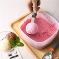 thumbnail image 3 of LAIQIEN Multipurpose Steel Ice Cream And Fruit Scooper With Press Triggers Function, 3 of 11