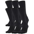 thumbnail image 2 of Under Armour 730-U6755P6-001 Black Men's Size 8-12 Lightweight Anti-Odor Socks, 2 of 6