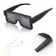 thumbnail image 4 of Injueey 8 modos Quick Flash USB Led Party USB Charge Gafas luminosas Glow Gafas de sol Navidad Concierto Luz Juguetes Decoraciones de Halloween Kits de decoración para fiestas verde Injueey JJ22333-04B, 4 of 6
