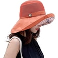 thumbnail image 3 of Sombreros para el sol de malla para mujer, protección UV UPF, plegables, ala ancha, correa para la barbilla, 3 of 5