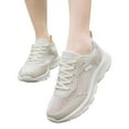 thumbnail image 2 of Vedolay Sneakers for Women 2023 Women's Walking Shoes Lightweight Slip on Breathable Mesh Comfortable Sneakers,Beige 6.5, 2 of 5