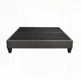 thumbnail image 2 of California King Size Fabric Platform Bed Base with Dark Gray Upholstery and No Box Spring, 2 of 5