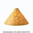 thumbnail image 2 of Woven Bamboo Lampshade Decorative Light Cover for Indoor Table and Floor Lamp, Softens Light for Living Room Bedroom Dining Room Interior, 2 of 6