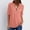 Watermelon Red, variant on Idoravan Long Sleeve Shirts for Women Women's Summer Long Sleeve Shirts Zip Casual Tunic V-Neck Rollable Blouse Tops