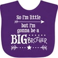 thumbnail image 3 of Inktastic So I'm Little, but I'm Going to Be a Big Brother Boys Baby Bib, 3 of 4