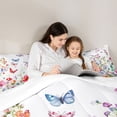 thumbnail image 5 of Homewish Spring Garden Bedding Comforter Set 2pcs for Teens,Flying Butterflies Twin Comforter Sets Microfiber,Chic Floral Flowers Breathable Bedding Set,Luxury Bedroom Decor, 5 of 8