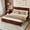 Walnut, variant on DRNANLIT Farmhouse King Size Bed with Barn Door Headboard & Footboard, Pinewood Frame with Under-Bed Storage - Walnut