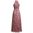 thumbnail image 6 of EliteGoogv Womens Floral Dresses Sleeveless Backless Long Dresses For Women Relaxed Loose Fit Irregular Hem Summer Dresses Beach Vacation Wedding Guest Dresses Pink, 6 of 7