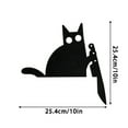 Cat Door Topper, 2024 New Metal Adorable Black Halloween Decor for Home