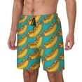 thumbnail image 1 of Kdxio Hot Dogs 8 Print Mens Swim Shorts with Mesh Lining, Breathable and Quick-Drying, Adjustable Waist, Privacy Pocket-X-Large, 1 of 6