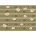 thumbnail image 1 of Ahgly Company Machine Washable Indoor Rectangle Transitional Metallic Gold Area Rugs, 7' x 10', 1 of 7