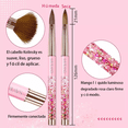 thumbnail image 4 of 6 Pinceles Acrílico Para Uñas, 6,8,10,12,14,16 ROSA, 4 of 5