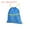 Blue, variant on Drawstring Backpack Bag Drawstring Gym Bag with W Zipper Side Pocket for Women Men Orange