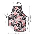 thumbnail image 4 of Fuzoiu Black Snake Print Waterproof Apron, Kitchen Apron for Women Men Chef, Apron for Christmas Dinner Party Cooking Baking Crafting House Cleaning Kitchen, 4 of 7
