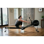 Concept2 RowErg Model D Indoor Rowing Machine - PM5 Monitor, Device Holder, Adjustable Air Resistance, Easy Storage with Black Sweat Towel