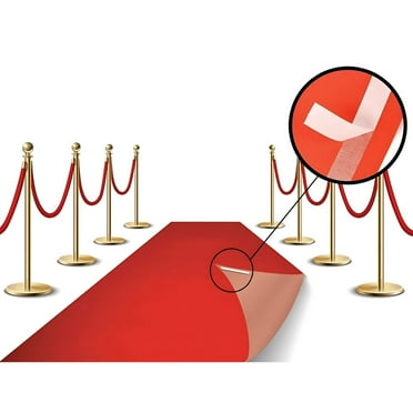 Hollywood Party Decoration Fabric Red Carpet Floor Runner 2x15ft(Red Runner )