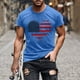 thumbnail image 5 of Mens Casual Manga Corta Botón Abajo Camisetas Estados Unidos Bandera Impresión Cuello Redondo Suéter Camiseta, Poliéster Casual Uso Diario para Hombres, 5 of 5