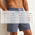 thumbnail image 3 of hlysgo Swim Shorts for Men Elastic Waist Loungewear Lightweight Breathbable Short Pj Sleeping Comfy Cozy Shorts with Pockets Dark Blue,M, 3 of 5
