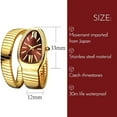 thumbnail image 2 of Classic Snake Shape Watch For Women Gold Silver Scaleable Bracelet Watches Bling Diamonds Quartz Ladies Wristwatch, 2 of 4