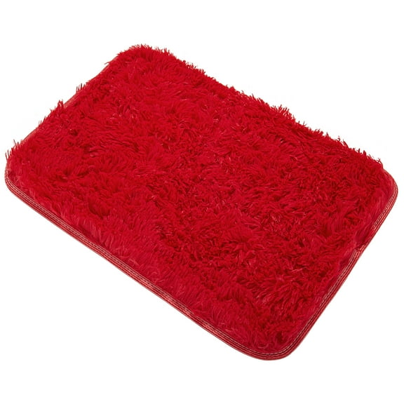 Area Rug for Living Room 15.75 x 23.62 inches, Luxury Plush Rugs for Bedroom Dorm, Non-slip Furry Cozy Carpet Mat for Sofa Floor, Light Red