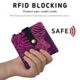 thumbnail image 4 of Small Wallet For Women Bifold Leather Pocket Coin Credit Card Holder With RFID Blocking Zebra Pattern, 4 of 6