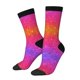 thumbnail image 1 of Fotbe Holiday Shiny Calcetas Largas con Estampado para Hombre y Mujer – Calcetas de Compresión Transpirables y Elásticas, Viajar y Uso Diario Talla 5-11, 1 of 6