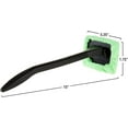 thumbnail image 2 of Windshield Cleaner with Microfiber Cloth, Handle and Pivoting Head- Glass Washer Cleaning Tool for Windows by Stalwart - 2 Pack (Green), 2 of 6