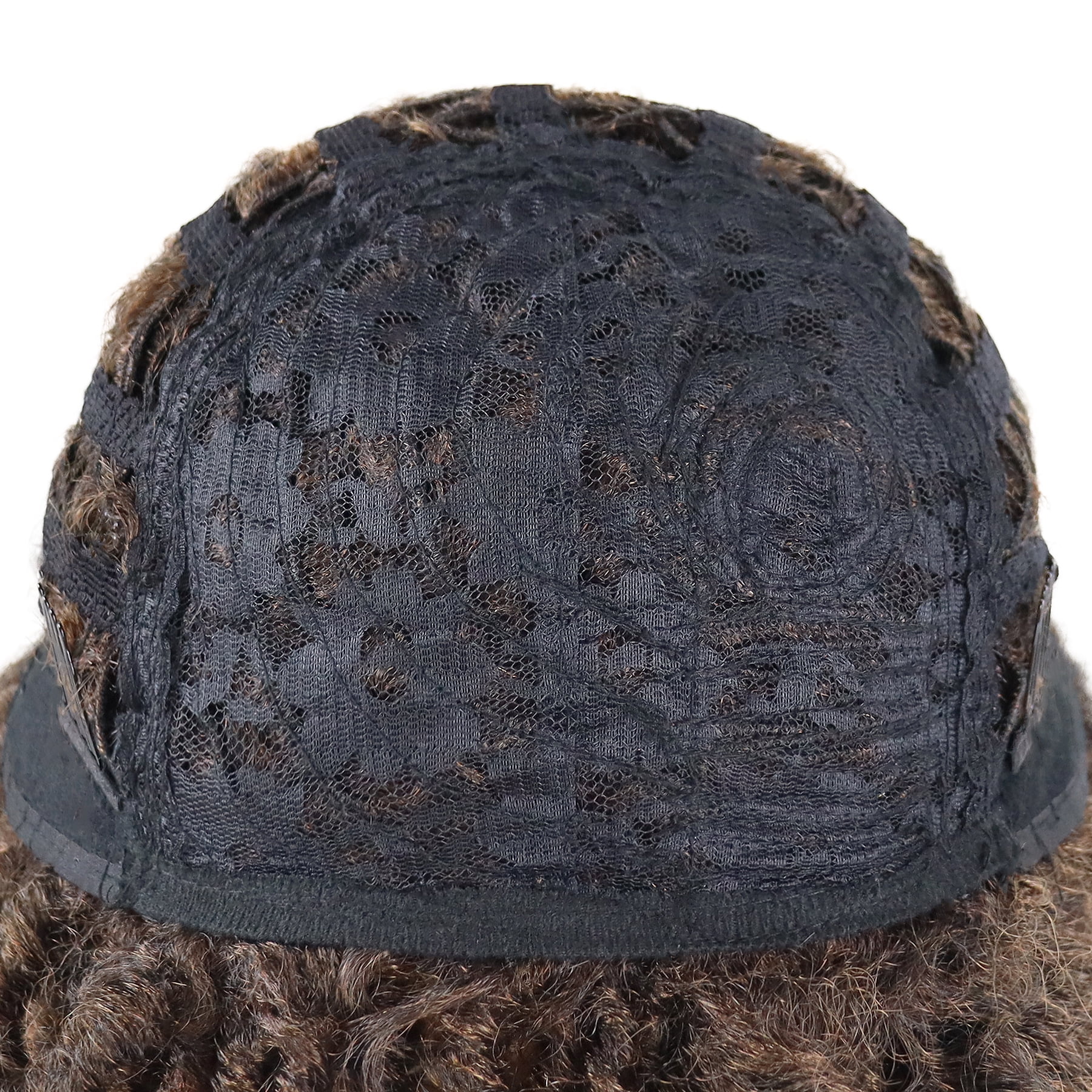Short Dreadlocks Wigs for Men Ombre Brown Braided Wig with Bangs Color:T1B/30