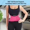 thumbnail image 3 of Faja de soporte lumbar TESETON para hombres y mujeres, transpirable, para escoliosis, con 8 huesos reforzados, para aliviar el dolor lumbar y ciática., 3 of 5