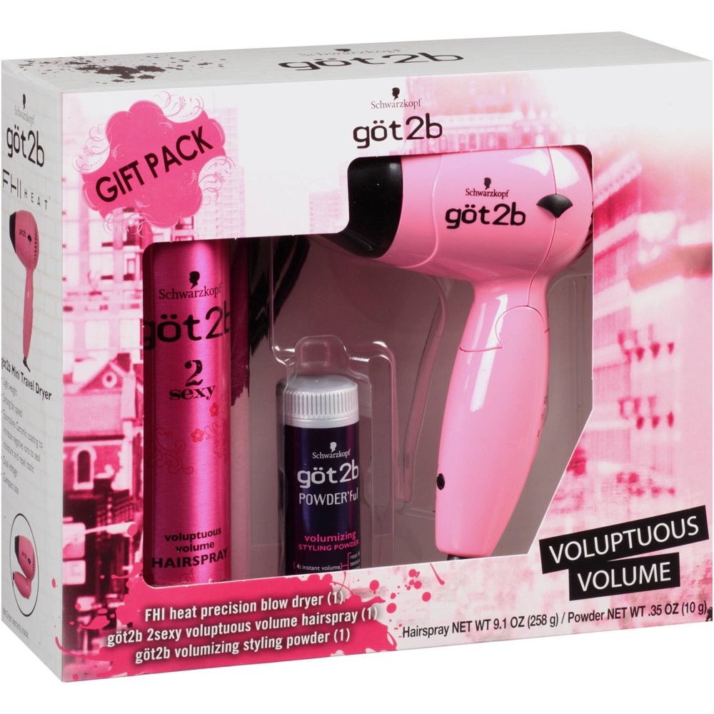got2b Voluptuous Volume Hair Styling Gift Set, 3 pc