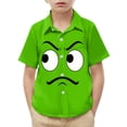 thumbnail image 2 of Piuwrlz Green Short Shirts Sleeve Toddler Boys Graphic polo Pocket Pullover T Shirts Green Size 5 Years, 2 of 9