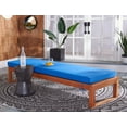 thumbnail image 4 of SAFAVIEH Solano Outdoor Patio Sunlounger, Natural/Royal Blue, 4 of 15