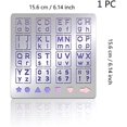 thumbnail image 2 of 1pc Alphabet Number Stainless Steel Stencil Template Symbol Metal Journal Stencils Templates Tool, 2 of 9