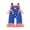 Blue, variant on BemeyourBBs Kids Toddler Baby Girl 4th of July Outfit Patriot Independent Day Clothes Summer Romper Overalls Sleeveless Stars and Stripes Print Bow Jumpsuit Toddler Baby Girl Fourth of July Outfit