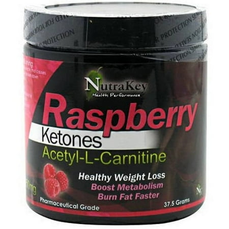 Nutrakey Raspberry Ketones Acetyl-L-Carnitine Fat Burn Weight Loss Supplement, 37.5 grams