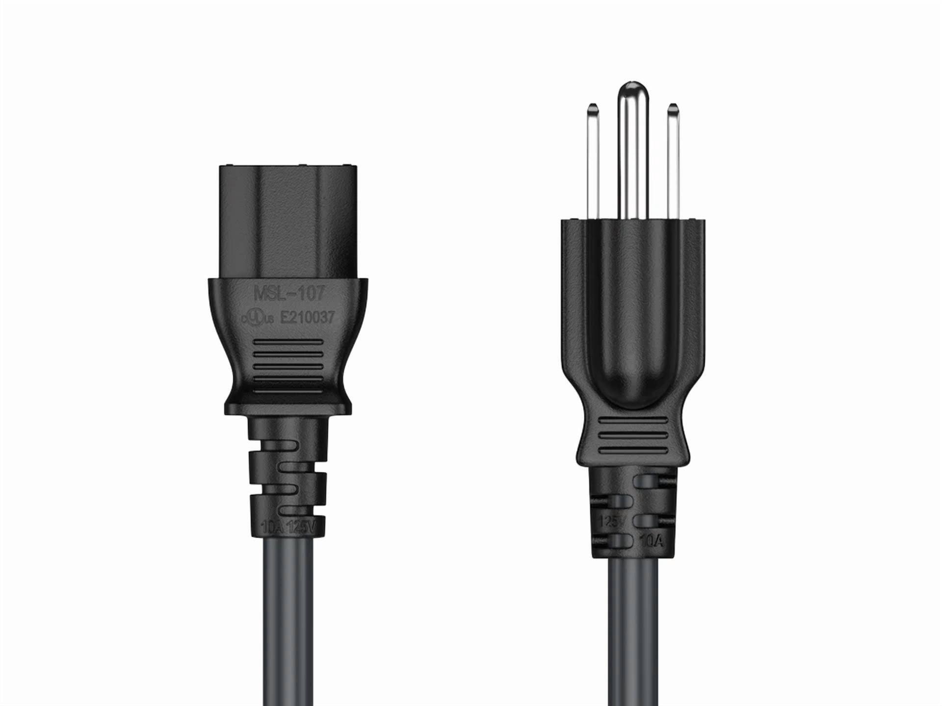 BUTTERFLY- Cable Leader 5Ft 18 Awg Universal Power Cord Iec320 C13 To Nema 5-15P
