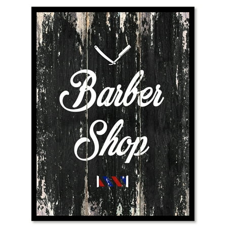 Barber Shop Motivation Quote Saying Black Canvas Print Picture Frame Home Decor Wall Art Gift Ideas 13
