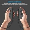 thumbnail image 3 of Kothab Lanyard Attachments Replacement Parts with Joy Con Controller Wrist Strap, Black, 2 Pack, 3 of 13