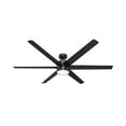 thumbnail image 4 of Hunter - Solaria Indoor/Outdoor Ceiling Fan With Light, Wall Control, 72-inch, Matte Black, Casual-style, 6-speed, Energy Star, 59628, for Porches, Bathrooms, 4 of 18
