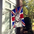 thumbnail image 2 of Carolines Treasures KJ1161CHF Alaskan Malamute with English Union Jack British Flag House Flag House Size multicolor, 2 of 4