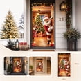 thumbnail image 5 of WWC Christmas Door Cover, Santa Claus Reindeer Festive Door Curtain, Christmas Decorations for Front Door Interior Door Wall 71 x 35 Inch, 5 of 6