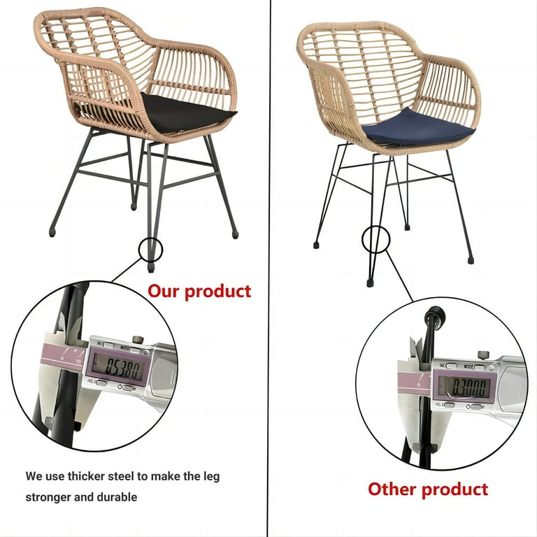 Plastic rattan bistro set sale