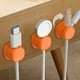 thumbnail image 5 of Organizador de cables de datos - Clips para gestión de cables para escritorios y despachos en casa, portacables autoadhesivos, clips de cable de PVC y silicona en paquetes de 3, 5 of 5