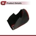 thumbnail image 4 of Cubierta de pomo de cambio antideslizante Unique Bargains para palanca de cambios de coche, protector de mango para Honda Accord 8, cuero negro y rojo, 4 of 6