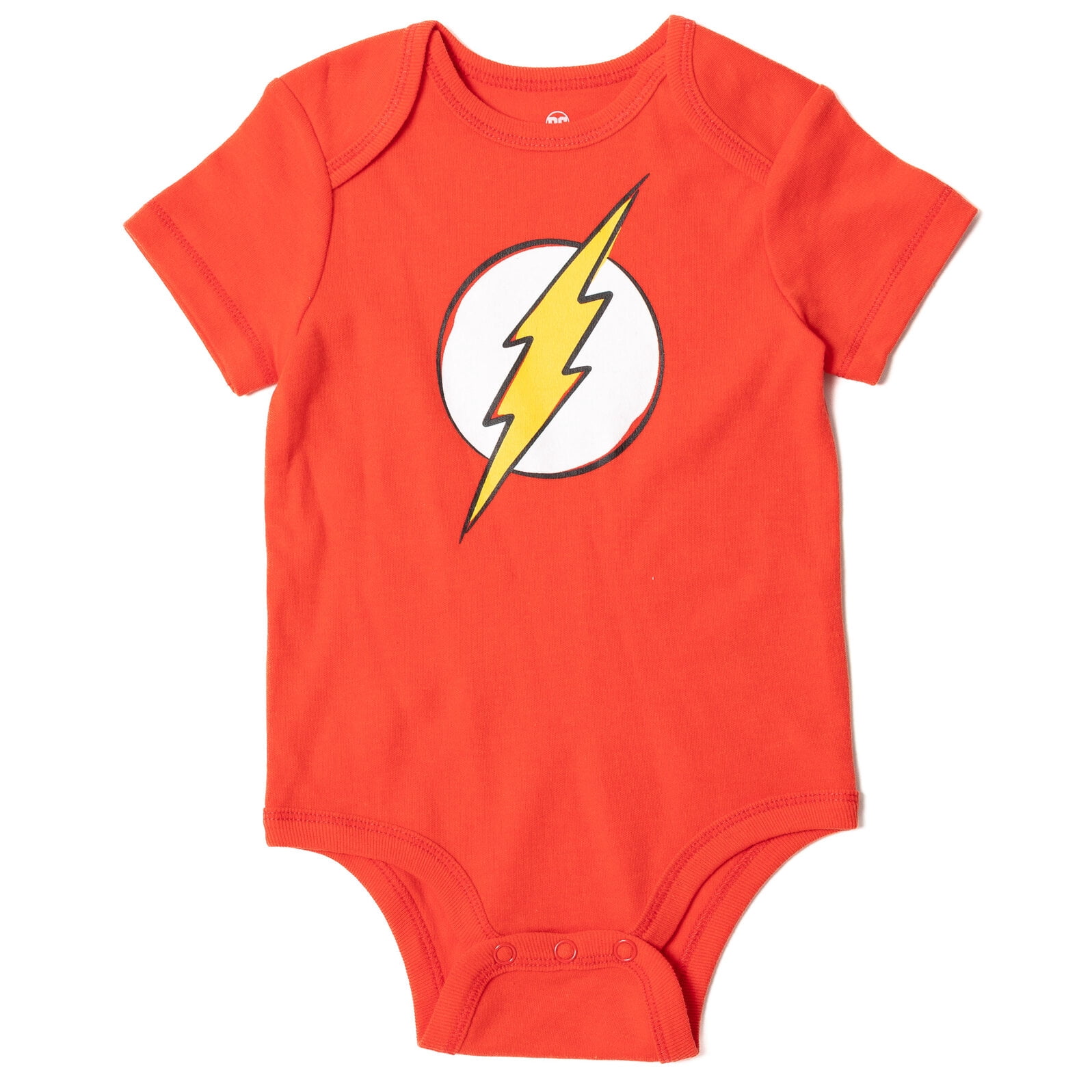 DC Comics Justice League The Flash Infant Baby Boys Bodysuit Pants and Hat 3 Piece Outfit Set Newborn to Infant