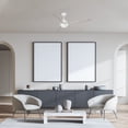 thumbnail image 4 of SMAAIR Kalmar 60" Large Downrod Ceiling Fan with Remote and Light,White, 4 of 7
