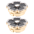 thumbnail image 1 of KAKOWELY 1Par Decorativos De Metal Con Y Rhinestones Negros Para Eventos Formales, 1 of 6